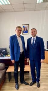 Kryeinspektori i IP-së z. Nikçi takoi z. Seiberlich nga GIZ.